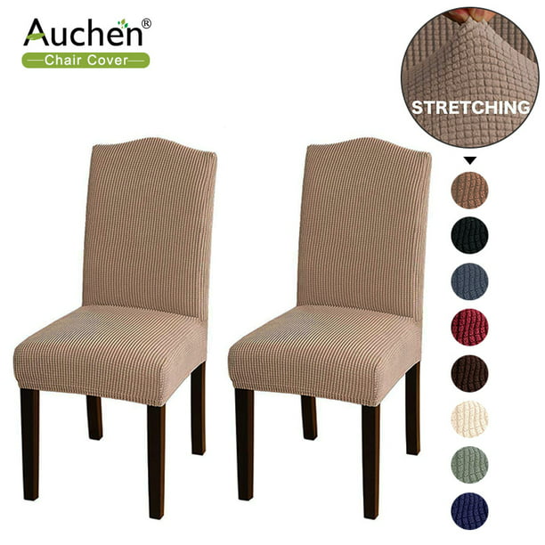 Auchen Stretch Dinner Chair Covers, Elastic Chair Covers