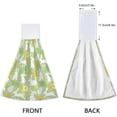 thumbnail image 4 of SKYSONIC Easter Bunny Egg Spring 2Pcs Kitchen Hanging Towel Set Hand Hanging Towels with Hanging Loop, Absorbent Bathroom Hand Towel Soft Thick Dish Cloth Dry Towel for Kitchen Bathroom, 12"x17", 4 of 6