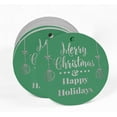 thumbnail image 2 of Inkdotpot Silver Foil Paper Hang Tags Merry Christmas & Happy Holiday Favor Tags 50 Pieces, 2 of 6
