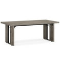thumbnail image 3 of 71" Rustic Farmhouse Dining Table for 6–8 People, Large Rectangular Kitchen Table, Wood Dining Room Table for Family Meals, Events & Workspace, Rustic Grey Finish, 3 of 10