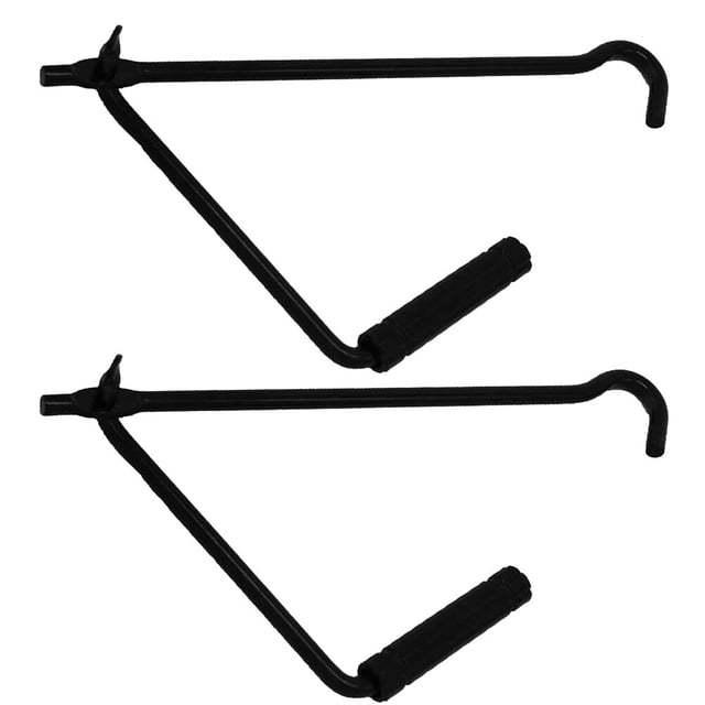 FRCOLOR hand jack tool 2pcs Car Foldable Hand Jack Rocker Folding Handle Scissor Jack Rocker General Jacks Car Tools (Black),10.63"X5.91"X0.59"