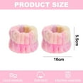 thumbnail image 2 of 8pcs Plush wrist strap face wash wholesale girls absorbent wipe sweat flannel wrist guard - Blue pink rainbow, 2 of 5