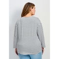 thumbnail image 2 of Avenue Women's Plus Size Aimee Stripe Top, 2 of 2
