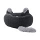 thumbnail image 1 of Cama cálida para gatos y perros con forma de orejas de animales, cojín decorativo y nido cómodo para mascotas. Gris 70cm, 1 of 9