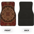 thumbnail image 2 of Car Floor Mats Set of 4, Eastern Accent Vintage Persian Pattern Vehicle Front Rear Carpets Mats Car Floor Rugs Non-Slip Auto Foot Mats Car Accessories Universal Fit for Car SUV Truck Van, 2 of 7