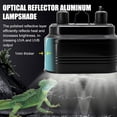thumbnail image 3 of Lámpara doble para reptil con interruptores independientes, UVB y soporte foco hábitat de terrario vidrio, lámpara calor dragones barbudos, tortugas, serpientes Reptile Dual Light Fixture, 3 of 7