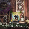 thumbnail image 4 of Rottweiler Luau Throw Pillow 14 in x 14 in, 4 of 4