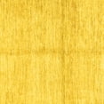 thumbnail image 1 of Ahgly Company Indoor Square Solid Yellow Modern Area Rugs, 8' Square, 1 of 4