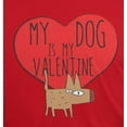 thumbnail image 2 of My Dog Is My Valentine Red Youth T-Shirt, 2 of 6