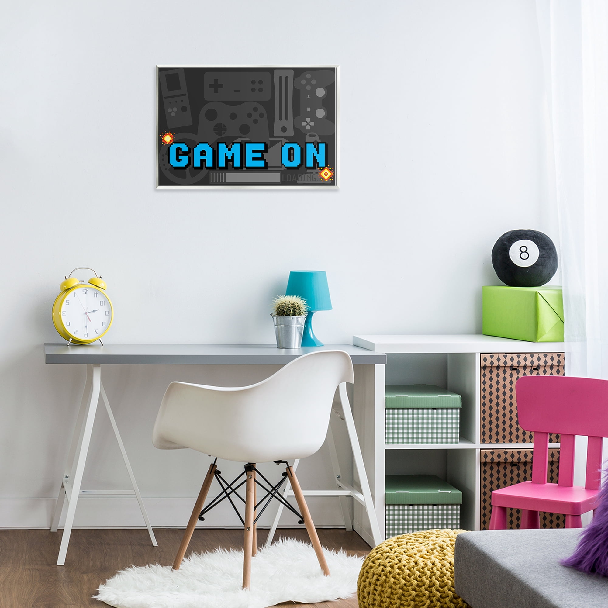 Stupell Industries Game On Arcade Wall Plaque Art, design by Kim Allen