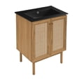 thumbnail image 4 of Classe 24 in. Oak Bathroom Vanity With Black Ceramic Sink Top, 4 of 8