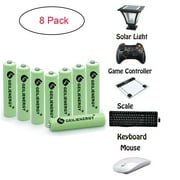 8 Pack Rechargeable AAA Batteries NiMH, High Capacity Low Self-Discharge Triple a Battery