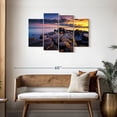 thumbnail image 3 of Elephant Stock Duluth Brighton Beach Wall Art - Horizontal Multi Panel Canvas - Living Room Wall Decor - Nature Multi Panel - Gray And Blue Decor - 43" x 27", 3 of 8