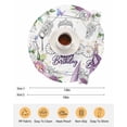 thumbnail image 6 of 15 Inch Round Placemats Set of 4, Happy Birthday Non Slip Heat Insulation PP Table Mats, Gradient Purple Dress Crown Carriage Flowers Washable Place Mats for Kitchen Dining Party Table Decor, 6 of 7