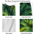thumbnail image 4 of luoweisi Men's Beach Shorts Quick Dry Swim Trunks with Mesh Lining Tropical Leaves L, 4 of 5