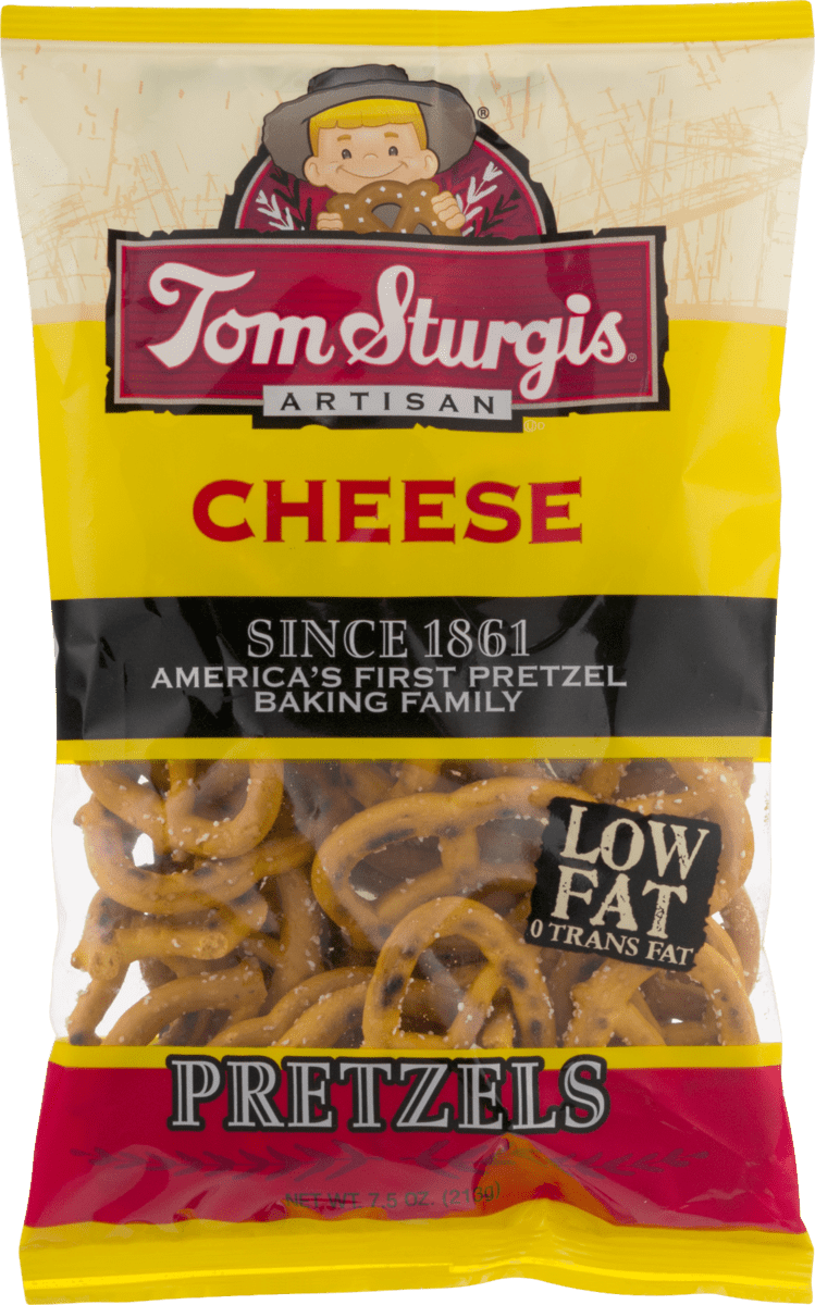 Tom Sturgis Artisan Cheese Pretzels, 3Pack 7.5 oz. Bags