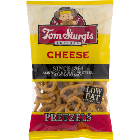 Tom Sturgis Artisan Low Fat Cheese Pretzels 7.5 oz. Bag (3