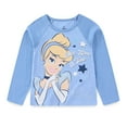thumbnail image 3 of Disney Princess Cinderella Long Sleeve Shirt and French Terry Pants (Girls), 2 Piece Set, Sizes 2T-6X, 3 of 7