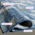 thumbnail image 6 of SAFAVIEH Courtyard Colton Floral Indoor/Outdoor Area Rug, 5'3" x 7'7", Navy/Blue, 6 of 13