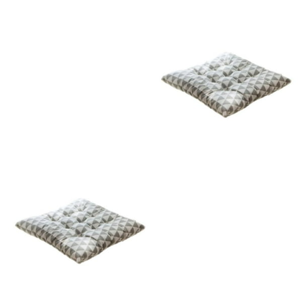 Cojín para Silla Yuarrent Cuadrado Cómodo Triángulos Grises 2Conjunto