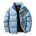 thumbnail image 2 of Ofreoo Men Winter Casual Solid Turndown Collar Zipper Pockets Long Sleeve CoatJacket, 2 of 5