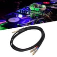 thumbnail image 4 of Microphone Cable, Durable 6.35mm TRS To 2  Cable  For Home Theater Systems For Hi Fi Stereo Systems, 4 of 8