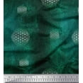 thumbnail image 1 of Soimoi Green polyester Crepe Fabric Scared Geometric Galaxy Print Fabric by Yard 52 Inch Wide, 1 of 3