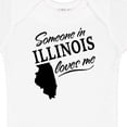 thumbnail image 4 of Inktastic Someone in Illinois Loves Me Boys or Girls Baby Bodysuit, 4 of 5
