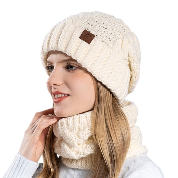 Women Knitted Hat Cold Weather Cycling Windproof Warm Cap Design for Winter Outdoor Activities