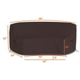 thumbnail image 6 of Covers & all Curved Outdoor Couch Cover, 12 Oz PVC Polyester Patio Furniture Cover, Tear & UV Proof Couch Cover Patio with Air Pockets & Drawstrings (90"L x 34"W x 32"H x 46"FL, Coffee), 6 of 7