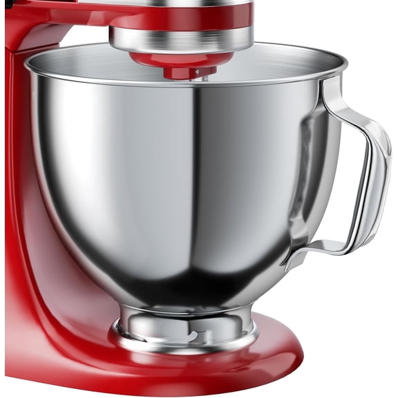 5 QT Stainless Steel Mixer Bowl Compatible With KITCHENAID TILT-HEAD STAND MIXERS 4.5-Quart (4.3 L) And 5-Quart (4.7 L) (Stainless Steel Polished)