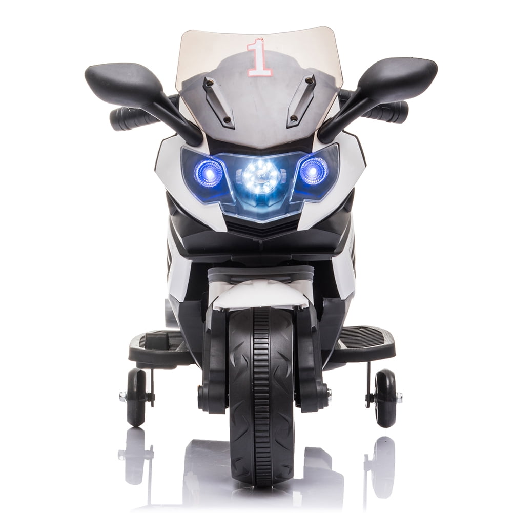 Kepooman 6V Single Drive Electric Ride On Car for Kids, Electric Motorcycle for Boys and Girls, Without Remote, White Kepooman 6V Single Drive Electric Ride On Car for Kids, Electric Motorcycle for Boys and Girls, Without Remote, White
