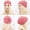 Pink, variant on Winter Hats For Women Winter Warm Knit Beanie Hat Wool Turban Thick Chemo Cap Soft Comfortable Polyester White One Size