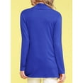 thumbnail image 5 of Made by Johnny Women's Draped Open Front Cardigan M ROYAL_BRITE, 5 of 6