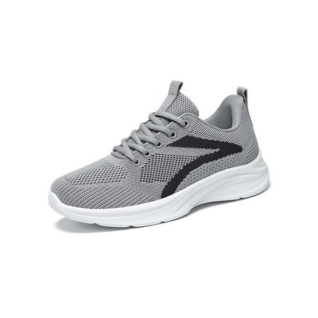 

Woobling Ladies Sneakers Sport Athletic Shoes Fitness Workout Running Shoe Women Walking Color Block Trainers Lace Up Comfort Flats Gray 7