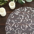 Efavormart 10 Pack Metallic Silver Sheer Organza Round Placemats with ...