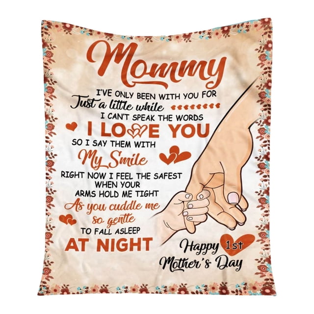 Heartfelt Birthday Blanket For Expression From Son To Mom Keepsake Throw