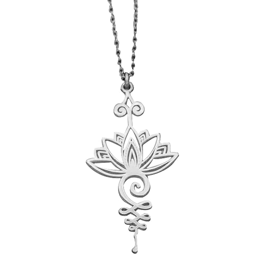 Lotus Women Stainless-Steel Pendant Necklace