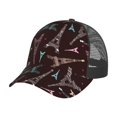 thumbnail image 6 of Lsque Eiffel Tower Printed Trucker Hat - Baseball Cap for Men Women - Breathable Mesh Side, Adjustable Fit - for Casual Wear, 6 of 7