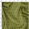 thumbnail image 3 of Soimoi Japan Crepe Satin Green Fabric By the Yard - 54 Inch Wide - Geometric Block - Modern and Artistic Fusion for Fashion and Home Printed Fabric, 3 of 6