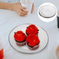 thumbnail image 4 of Miangastore 4 Pcs Assiette Vintage Émaillée Style Rustique Plat de Service Dessert Collation, 4 of 8