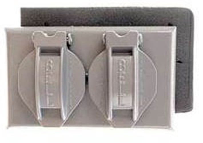 Bell Weatherproof 5180-7 Horizontal Duplex Single Gang Weatherproof Cover Bronze
