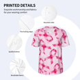 thumbnail image 5 of Rocae Breast Cancer Ribbons Awareness for Breathable Men's Baseball T-Shirt Fashionable Casual Baseball Jersey, Moisture-wicking Sportswear Small, 5 of 9