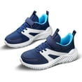 thumbnail image 2 of ZHOGXU Big Girls Boys Sneakers Soft Sole Non Slip Mesh Color Block Comfortable Breathable Casual Sports Shoes For Outdoor Activities Blue 29, 2 of 8
