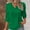 Green, variant on Pxiakgy Elegant Shirts for Women Dressy V Neck Plain Lace Elegant Shirt Solid Color Plus Size Scrub Tops 3/4 Length Sleeve Womens Tops Spring Fall Summer Fashion Clothes Cute Tunic Top Army Green L