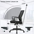thumbnail image 3 of BestOffice Ergonomic Office Chair – Adjustable Height, Swivel, 250 Lb Capacity, Black Manager, 3 of 8