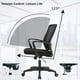 BestOffice Chaise de Direction avec Hauteur Réglable et Pivot, Capacité de 250 lb, Black – image 3 sur 8
