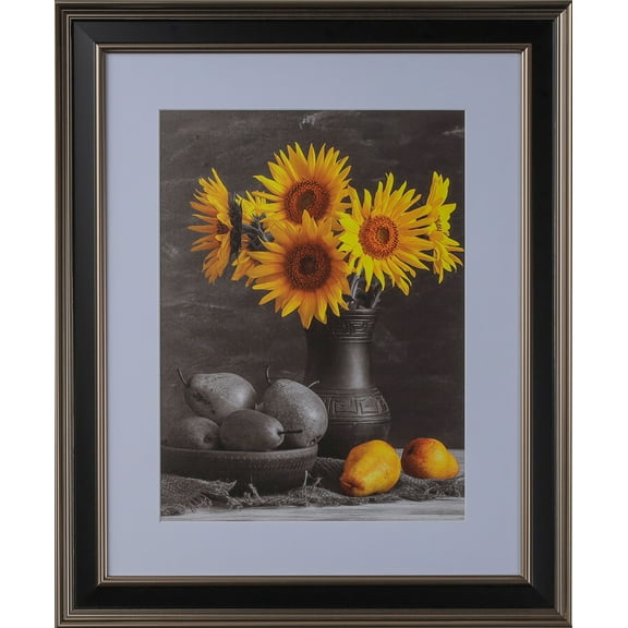 2" Polystyrene Executive Modern Picture Frame by WholesaleArtsFrames-com 12x12 738 Series - Black & Bronze - Made In USA