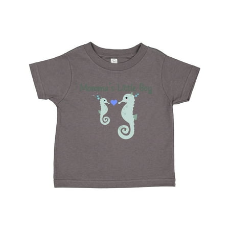 

Inktastic Seahorse (momma s Little Boy) Gift Toddler Boy Girl T-Shirt
