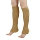thumbnail image 1 of Xiao Hua Calentadores de piernas para mujer, tejidos con puños elásticos antideslizantes, estilo Y2K, para fiestas, deportes, yoga, ballet y danza, color bronce claro., 1 of 2